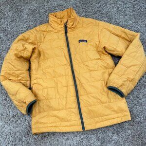 Patagonia Kids' Lightweight Packable Puffer Jacket Yellow Size 12 K's large